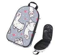 Eslifey Borsa organizer per utensili da cucina da campeggio, gru e nevicata al tramonto, borsa portatile per barbecue, campeggio, pentole e utensili da cucina, Multicolore 7, 14.7x8.74x2.17in