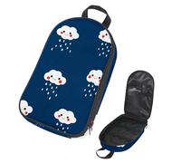 Eslifey Borsa organizer per utensili da cucina da campeggio, motivo floreale rosso, blu, rosa, portatile, per barbecue, campeggio, pentole, Multicolore 2., 14.7x8.74x2.17in/36x22.2x25.5cm, Organizer