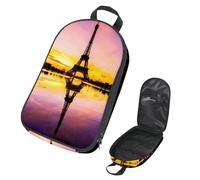 Eslifey Borsa organizer per utensili da cucina da campeggio, torre Eiffel, portatile, per barbecue, campeggio, pentole, Multicolore 1., 14.7x8.74x2.17in/36x22.2x25.5cm, Organizer per borse
