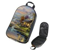 Eslifey Borsa organizer per utensili da cucina da viaggio, acchiappasogni, con piume, borsa portatile per barbecue, kit da cucina, Multicolore 5., 14.7x8.74x2.17in/36x22.2x25.5cm, Organizer per borse