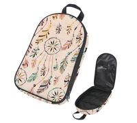 Eslifey Borsa organizer per utensili da cucina da viaggio, acchiappasogni, con piume, borsa portatile per barbecue, kit da cucina, Multicolore 1., 14.7x8.74x2.17in/36x22.2x25.5cm, Organizer per borse