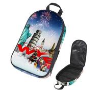 Eslifey Borsa organizer per utensili da cucina da viaggio, acchiappasogni, con piume, borsa portatile per barbecue, kit da cucina, Multicolore 9, 14.7x8.74x2.17in/36x22.2x25.5cm, Organizer per borse