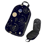 Eslifey Borsa organizer per utensili da cucina da viaggio, astratto, geometrico, zodiaco, costellazioni, luna, sputnik, portatile, per barbecue, campeggio, pentole e utensili da cucina, Multicolore 1