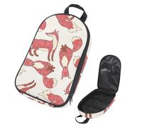 Eslifey Borsa organizer per utensili da cucina da viaggio, astratto, geometrico, zodiaco, costellazioni, luna, sputnik, portatile, per barbecue, campeggio, pentole e utensili da cucina, Multicolore 7