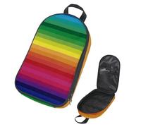 Eslifey Borsa organizer per utensili da cucina da viaggio, bella borsa portatile arcobaleno per barbecue, kit da cucina, Multicolore 1., 14.7x8.74x2.17in/36x22.2x25.5cm, Organizer per borse