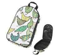Eslifey Borsa organizer per utensili da cucina da viaggio, bella borsa portatile con motivo di polli, per barbecue, campeggio, pentole e utensili da cucina, Multicolore 1., 14.7x8.74x2.17in