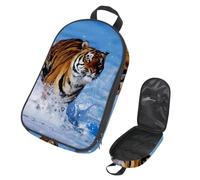 Eslifey Borsa organizer per utensili da cucina da viaggio, bella borsa portatile con tulipani floreali tramonto paesaggio, per barbecue, campeggio, pentole kit da cucina, Multicolore 13