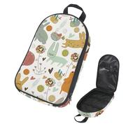 Eslifey Borsa organizer per utensili da cucina da viaggio, blu e bianco, motivo mandala floreale, portatile, per barbecue, campeggio, pentole e utensili da cucina, Multicolore 6., 14.7x8.74x2.17in