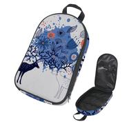 Eslifey Borsa organizer per utensili da cucina da viaggio, borsa portatile per barbecue, kit da cucina con leopardo animale della giungla, Multicolore 15., 14.7x8.74x2.17in/36x22.2x25.5cm, Organizer