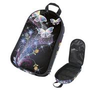 Eslifey Borsa organizer per utensili da cucina da viaggio, camaleonte con farfalle, borsa portatile per barbecue, kit da cucina, Multicolore 13, 14.7x8.74x2.17in/36x22.2x25.5cm, Organizer per borse