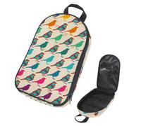 Eslifey Borsa organizer per utensili da cucina da viaggio, colorata, motivo farfalla volante, borsa portatile per barbecue, kit da cucina, Multicolore 9, 14.7x8.74x2.17in/36x22.2x25.5cm, Organizer per