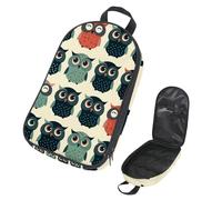 Eslifey Borsa organizer per utensili da cucina da viaggio, con animali dei cartoni animati, motivo Dino Dinaour albero, borsa portatile per barbecue, campeggio, pentole e utensili da cucina