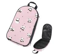 Eslifey Borsa organizer per utensili da cucina da viaggio, con bellissimo motivo con piume di pavone, borsa portatile per barbecue, campeggio, pentole e utensili da cucina, Multicolore 12