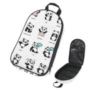 Eslifey Borsa organizer per utensili da cucina da viaggio, con bellissimo motivo con piume di pavone, borsa portatile per barbecue, campeggio, pentole e utensili da cucina, Multicolore 2