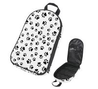 Eslifey Borsa organizer per utensili da cucina da viaggio, con bellissimo motivo con piume di pavone, borsa portatile per barbecue, campeggio, pentole e utensili da cucina, Multicolore 8