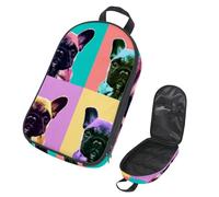 Eslifey Borsa organizer per utensili da cucina da viaggio, con delfino con luna, portatile, per barbecue, campeggio, pentole, Multicolore 3, 14.7x8.74x2.17in/36x22.2x25.5cm, Organizer per borse