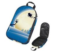 Eslifey Borsa organizer per utensili da cucina da viaggio, con delfino con luna, portatile, per barbecue, campeggio, pentole, Multicolore 14., 14.7x8.74x2.17in/36x22.2x25.5cm, Organizer per borse
