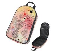 Eslifey Borsa organizer per utensili da cucina da viaggio, con elefanti floreali, borsa portatile per barbecue, kit da cucina, Multicolore 6., 14.7x8.74x2.17in/36x22.2x25.5cm, Organizer per borse