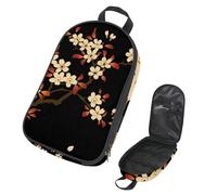 Eslifey Borsa organizer per utensili da cucina da viaggio, con elegante motivo a fiori di giglio, borsa portatile per barbecue, kit da cucina, Multicolore 3, 14.7x8.74x2.17in/36x22.2x25.5cm, Organizer