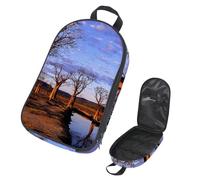 Eslifey Borsa organizer per utensili da cucina da viaggio, con fenicottero e uccelli, borsa portatile per barbecue, kit da cucina, Multicolore 12., 14.7x8.74x2.17in/36x22.2x25.5cm, Organizer per borse