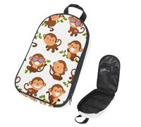 Eslifey Borsa organizer per utensili da cucina da viaggio, con fenicottero rosa, borsa portatile per barbecue, kit da cucina, Multicolore 7, 14.7x8.74x2.17in/36x22.2x25.5cm, Organizer per borse