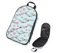 Eslifey Borsa organizer per utensili da cucina da viaggio, con fiori di ciliegio, borsa portatile per barbecue, kit da cucina, Multicolore 1., 14.7x8.74x2.17in/36x22.2x25.5cm, Organizer per borse