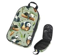 Eslifey Borsa organizer per utensili da cucina da viaggio, con graziosi conigli, fiori, mosca, agarico, verdure, borsa portatile per barbecue, campeggio, pentole e utensili da cucina, Multicolore 15