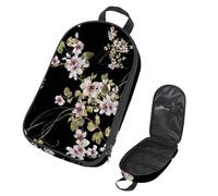 Eslifey Borsa organizer per utensili da cucina da viaggio, con graziosi conigli, fiori, mosca, agarico, verdure, borsa portatile per barbecue, campeggio, pentole e utensili da cucina, Multicolore 3