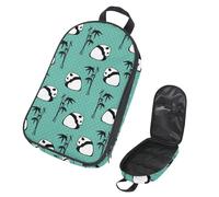 Eslifey Borsa organizer per utensili da cucina da viaggio, con grazioso motivo di panda arcobaleno e nuvole, borsa portatile per barbecue, campeggio, pentole e utensili da cucina, Multicolore 2
