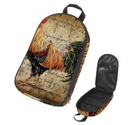 Eslifey Borsa organizer per utensili da cucina da viaggio, con gufo saggio, borsa portatile per barbecue, kit da cucina, Multicolore 15., 14.7x8.74x2.17in/36x22.2x25.5cm, Organizer per borse