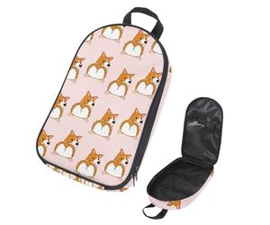 Eslifey Borsa organizer per utensili da cucina da viaggio, con illustrazioni di panda, alfabeto inglese, cartoni animati, borsa portatile per barbecue, campeggio, pentole, kit da cucina, Multicolore 7