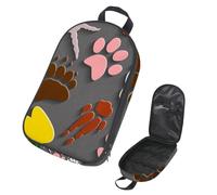 Eslifey Borsa organizer per utensili da cucina da viaggio, con impronte di dinosauri, borsa portatile per barbecue, kit da cucina, Multicolore 1., 14.7x8.74x2.17in/36x22.2x25.5cm, Organizer per borse