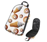 Eslifey Borsa organizer per utensili da cucina da viaggio, con impronte di dinosauri, borsa portatile per barbecue, kit da cucina, Multicolore 7, 14.7x8.74x2.17in/36x22.2x25.5cm, Organizer per borse