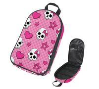 Eslifey Borsa organizer per utensili da cucina da viaggio, con impronte di dinosauri, borsa portatile per barbecue, kit da cucina, Multicolore 5., 14.7x8.74x2.17in/36x22.2x25.5cm, Organizer per borse