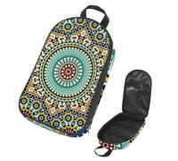 Eslifey Borsa organizer per utensili da cucina da viaggio, con impronte di dinosauri, borsa portatile per barbecue, kit da cucina, Multicolore 8., 14.7x8.74x2.17in/36x22.2x25.5cm, Organizer per borse