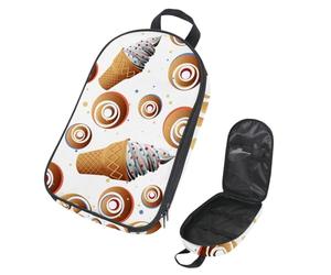 Eslifey Borsa organizer per utensili da cucina da viaggio, con impronte di dinosauri, borsa portatile per barbecue, kit da cucina, Multicolore 7, 14.7x8.74x2.17in/36x22.2x25.5cm, Organizer per borse