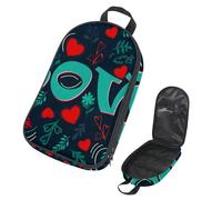 Eslifey Borsa organizer per utensili da cucina da viaggio, con iris su foglia di tè, borsa portatile per barbecue, kit da cucina, Multicolore 8., 14.7x8.74x2.17in/36x22.2x25.5cm, Organizer per borse