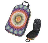 Eslifey Borsa organizer per utensili da cucina da viaggio, con motivo renne e pini, borsa portatile per barbecue, kit da cucina, Multicolore 8., 14.7x8.74x2.17in/36x22.2x25.5cm, Organizer per borse