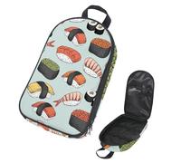 Eslifey Borsa organizer per utensili da cucina da viaggio, con motivo sushi, borsa portatile per barbecue, kit da cucina, Multicolore 1., 14.7x8.74x2.17in/36x22.2x25.5cm, Organizer per borse