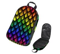 Eslifey Borsa organizer per utensili da cucina da viaggio, con palme da cocco, barca a vela, estate, spiaggia, surf, borsa portatile per barbecue, kit da cucina, Multicolore 10., 14.7x8.74x2.17in