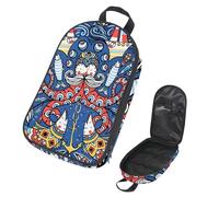 Eslifey Borsa organizer per utensili da cucina da viaggio, con palme da cocco, barca a vela, estate, spiaggia, surf, borsa portatile per barbecue, kit da cucina, Multicolore 3, 14.7x8.74x2.17in