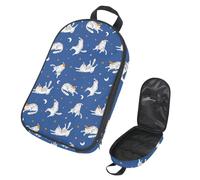 Eslifey Borsa organizer per utensili da cucina da viaggio, con palme da cocco, barca a vela, estate, spiaggia, surf, borsa portatile per barbecue, kit da cucina, Multicolore 9, 14.7x8.74x2.17in