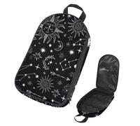 Eslifey Borsa organizer per utensili da cucina da viaggio, con stelle, comete, sole, luna, costellazione, borsa portatile per barbecue, campeggio, pentole e utensili da cucina, Multicolore 1