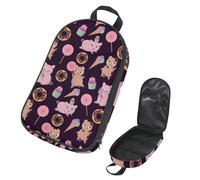 Eslifey Borsa organizer per utensili da cucina da viaggio, con teschi del giorno dei morti, uccello, rosa, motivo a diamante, borsa portatile per barbecue, campeggio, pentole, kit da cucina