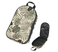 Eslifey Borsa organizer per utensili da cucina da viaggio, con teschi del giorno dei morti, uccello, rosa, motivo a diamante, borsa portatile per barbecue, campeggio, pentole, kit da cucina