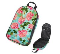 Eslifey Borsa organizer per utensili da cucina da viaggio, con teschi e serpenti rossi, modello senza cuciture, portatile, per barbecue, campeggio, pentole, kit da cucina, Multicolore 8