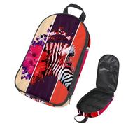 Eslifey Borsa organizer per utensili da cucina da viaggio, con zebra con fiore, borsa portatile per barbecue, kit da cucina, Multicolore 13, 14.7x8.74x2.17in/36x22.2x25.5cm, Organizer per borse