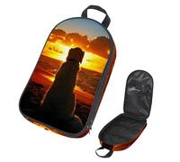 Eslifey Borsa organizer per utensili da cucina da viaggio, con zebra quadrata, portatile, per barbecue, campeggio, pentole, kit da cucina, Multicolore 15., 14.7x8.74x2.17in/36x22.2x25.5cm, Organizer