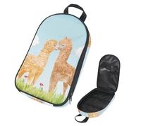 Eslifey Borsa organizer per utensili da cucina da viaggio, con zebra quadrata, portatile, per barbecue, campeggio, pentole, kit da cucina, Multicolore 9, 14.7x8.74x2.17in/36x22.2x25.5cm, Organizer per