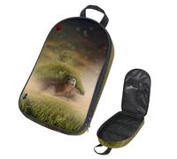 Eslifey Borsa organizer per utensili da cucina da viaggio, con zebra quadrata, portatile, per barbecue, campeggio, pentole, kit da cucina, Multicolore 2., 14.7x8.74x2.17in/36x22.2x25.5cm, Organizer